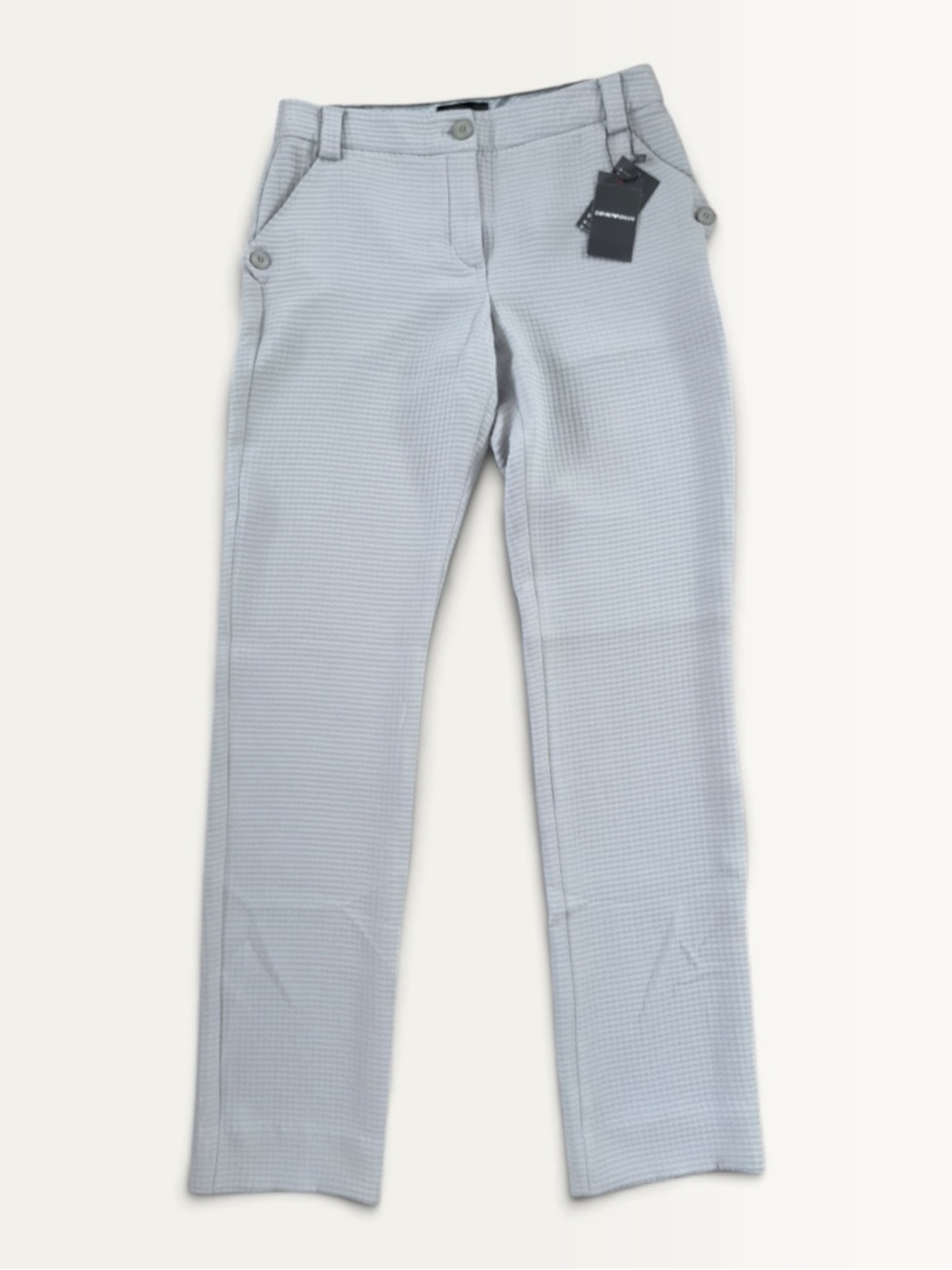 Emporio Armani Gray Textured Trousers Pants IT 40 NWT US 4